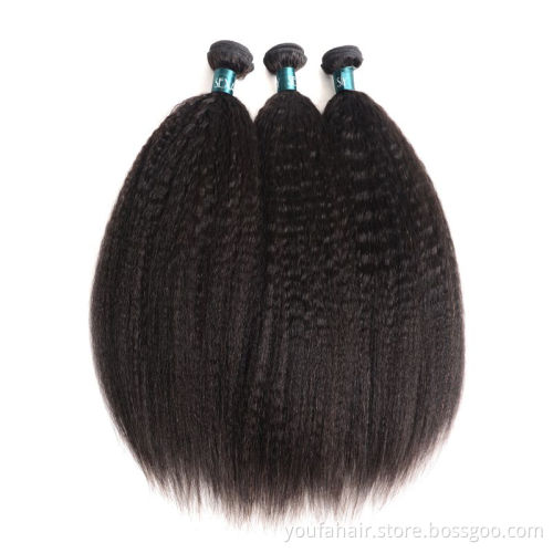 Natural Color Raw Unprocessed Virgin Hair Extensions Top Grade Brazilian Human Hair Yaki Straight Brazilian Hair Bundles